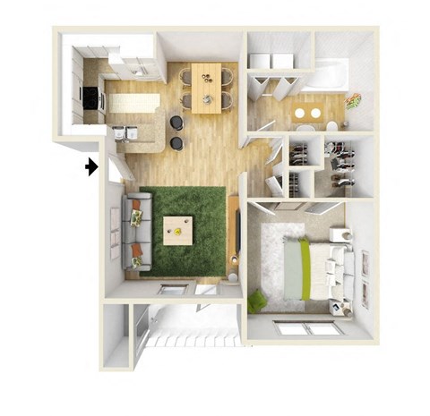 Lago Del Mar A2 Floor Plan